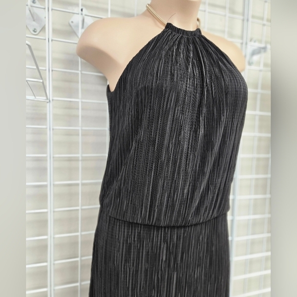 LAUNDRY by SHELLI SEGAL Ring Neck Blouson Dress Size 12 - Picture 6 of 8